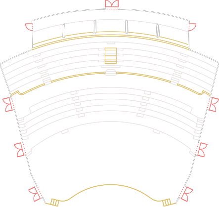 Radio Hall Seats Numbering Plan